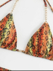Sexy Cross Tie Leopard Print Bikini - Hot Seller Wholesale Swimwear