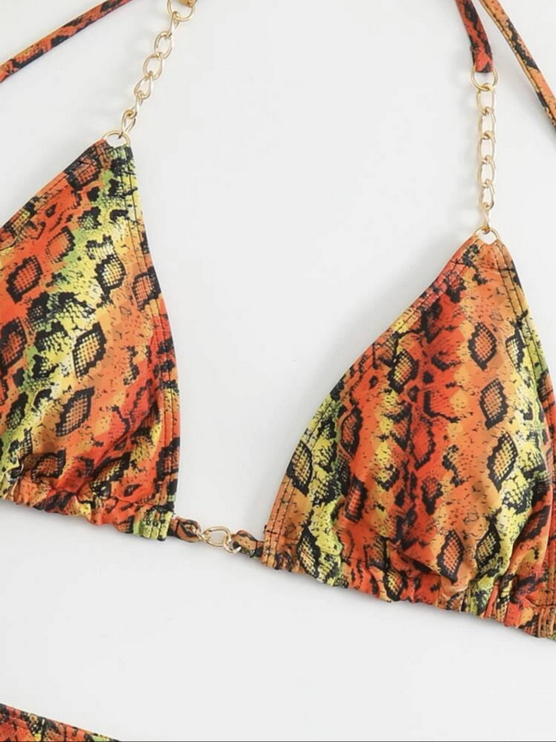 Sexy Cross Tie Leopard Print Bikini - Hot Seller Wholesale Swimwear