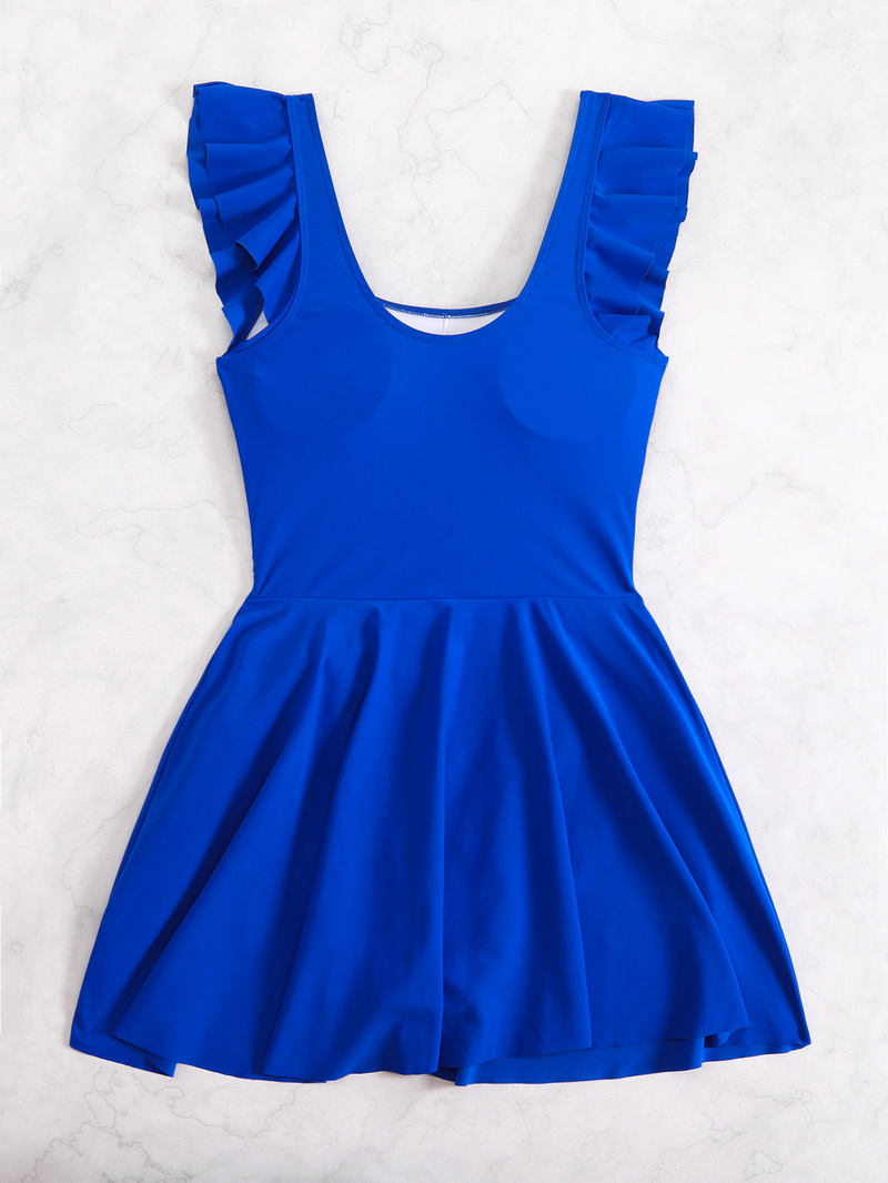 2025 Skirted One-Piece Swimsuit - Modest Plus Size European Hot Spring Style_04