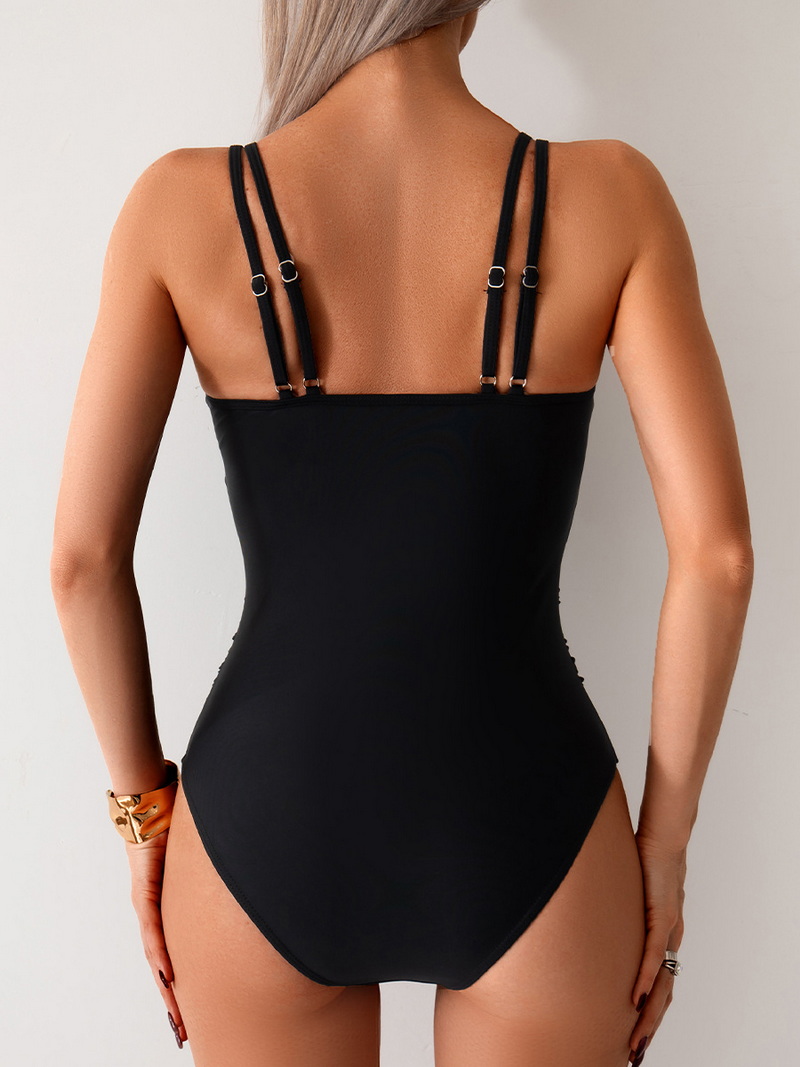 2025 Mesh Patchwork One-Piece Swimsuit - European Bikini Style_25