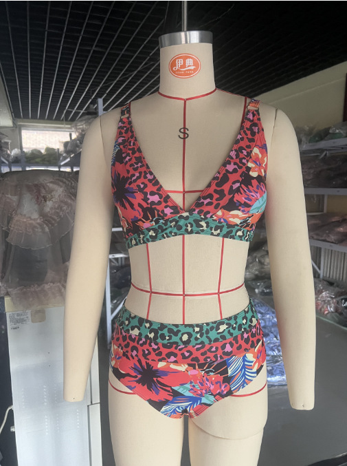 Sexy Two-Piece Printed Bikini - Pure Desire Women's Swimwear Hot Seller