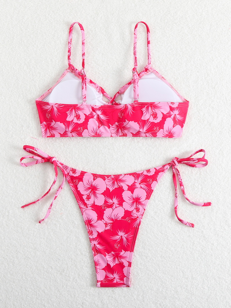 2025 Ins-Style Printed Bikini - European Sexy Lace-Up Swimsuit In Stock_17