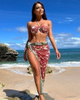 European Three-Piece Bikini Set With Sexy Print, High Waist, And Backless Design 2025