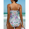 2025 Digital Print One-Piece Swimsuit With Strappy Bow Design