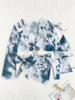 2024 Women's Tie-Dye Three-Piece Bikini Set With Long Sleeve Top