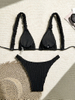 Solid Color Sexy Bikini - INS Style Women's Beach Swimwear