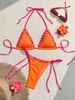 Summer Sexy Solid Color Bikini - INS Style Women's Vacation Swimwear