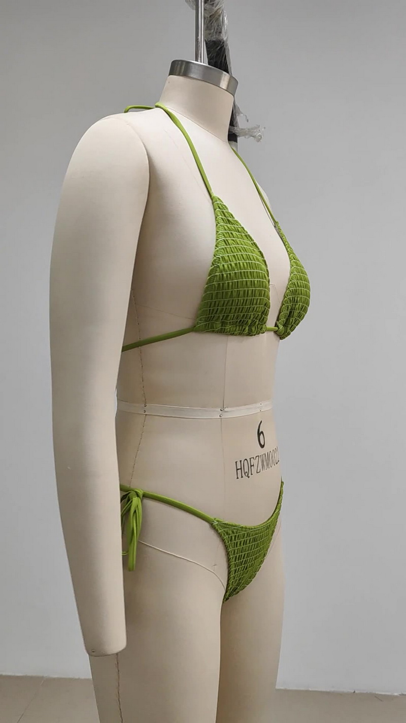 2025 Hot-Selling European Bikini With Ruching And Multi-Needle Stitching Two-Piece Design_02