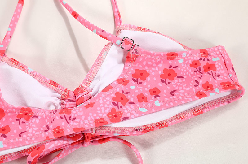 Strappy Printed Tie Bikini Sexy Two-Piece Swimsuit For Women New Color_11