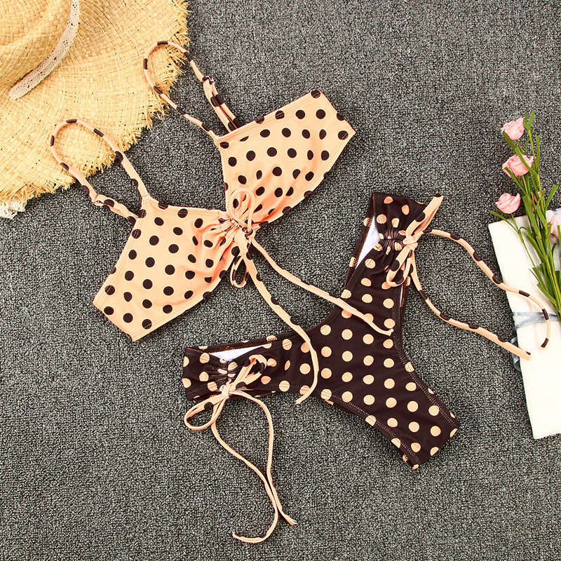 Printed Tie Strap Bikini Two-Piece Swimsuit S-XXXL Sexy European Fashion_11