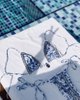 Printed Lace Trim Spliced Bikini Sexy Strap Tie Two-Piece Swimsuit European Style
